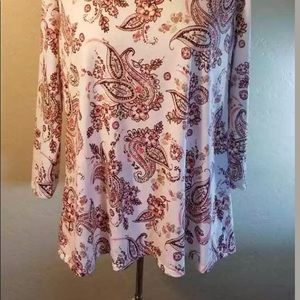 Stitch Fix Papemoon Pullover Paisley Print Top 2X